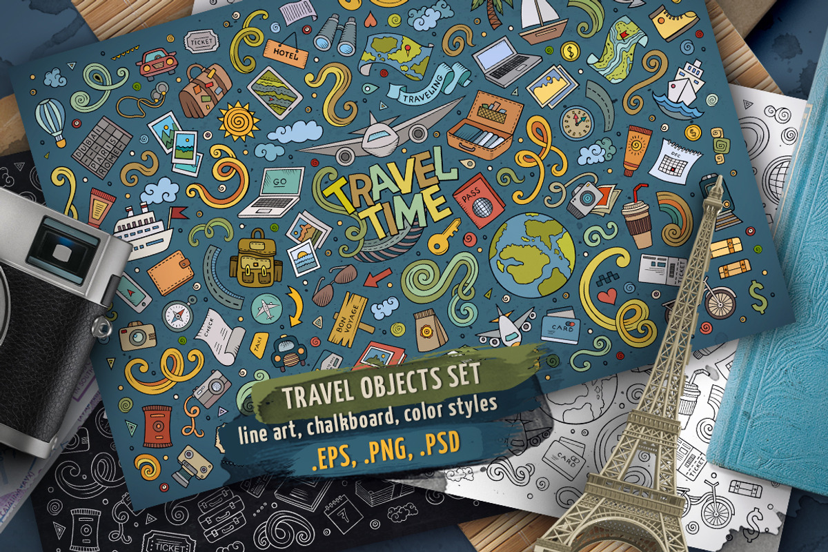 Gigantic Objects Bundle/ Part 1, a Decorative Illustration by BALABOLKA