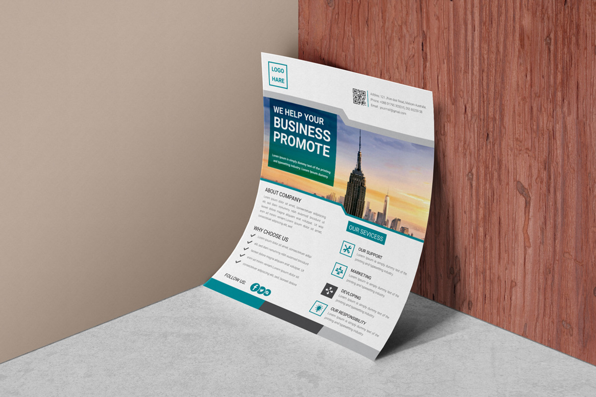 Modern Business Flyer Design, a Flyer Template by BrandlyTemplate (Photo 3 of 3)