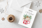 Watercolor Elegant Christmas Clipart, a Seasonal Illustration by SvetaArtStore (Thumbnail 4 of 8)