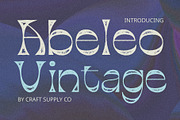 Abeleo Vintage, a Sans Serif Font by Craft Supply Co. (Thumbnail 1 of 8)