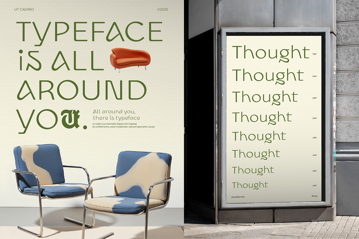 UT Cadiro-A Minimalist Display Font, a Sans Serif Font by Universitype (Photo 8 of 12)
