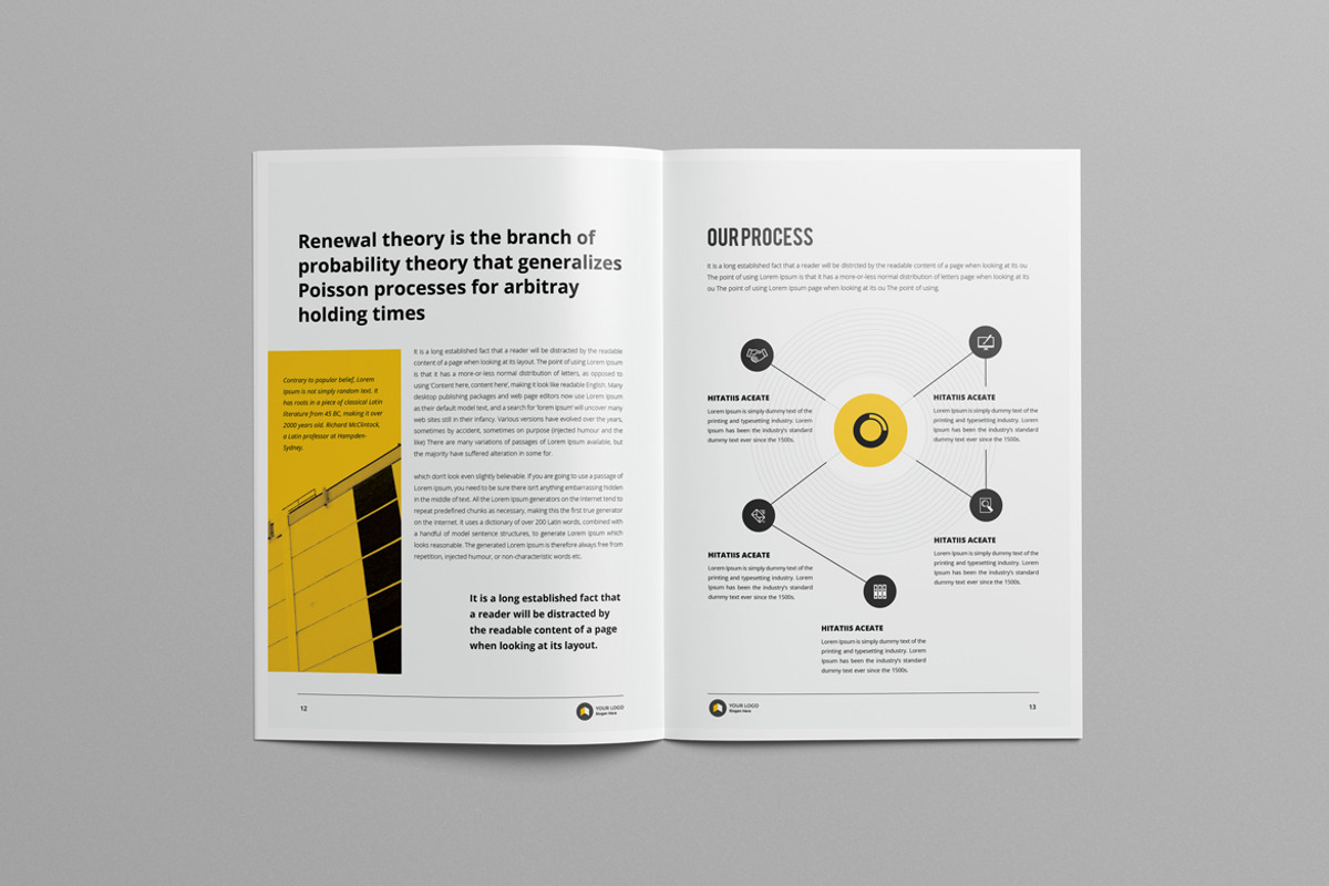 Annual Report Template, a Brochure Template by Pro-Gh (Photo 12 of 12)