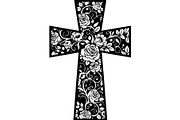 Floral Cross Silhouette, an Object Graphic by Creativeshirt (Thumbnail 18 of 20)