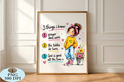 3 Things I Know Christian Girl PNG, a Seasonal Illustration by Daily.Designs (Thumbnail 5 of 5)
