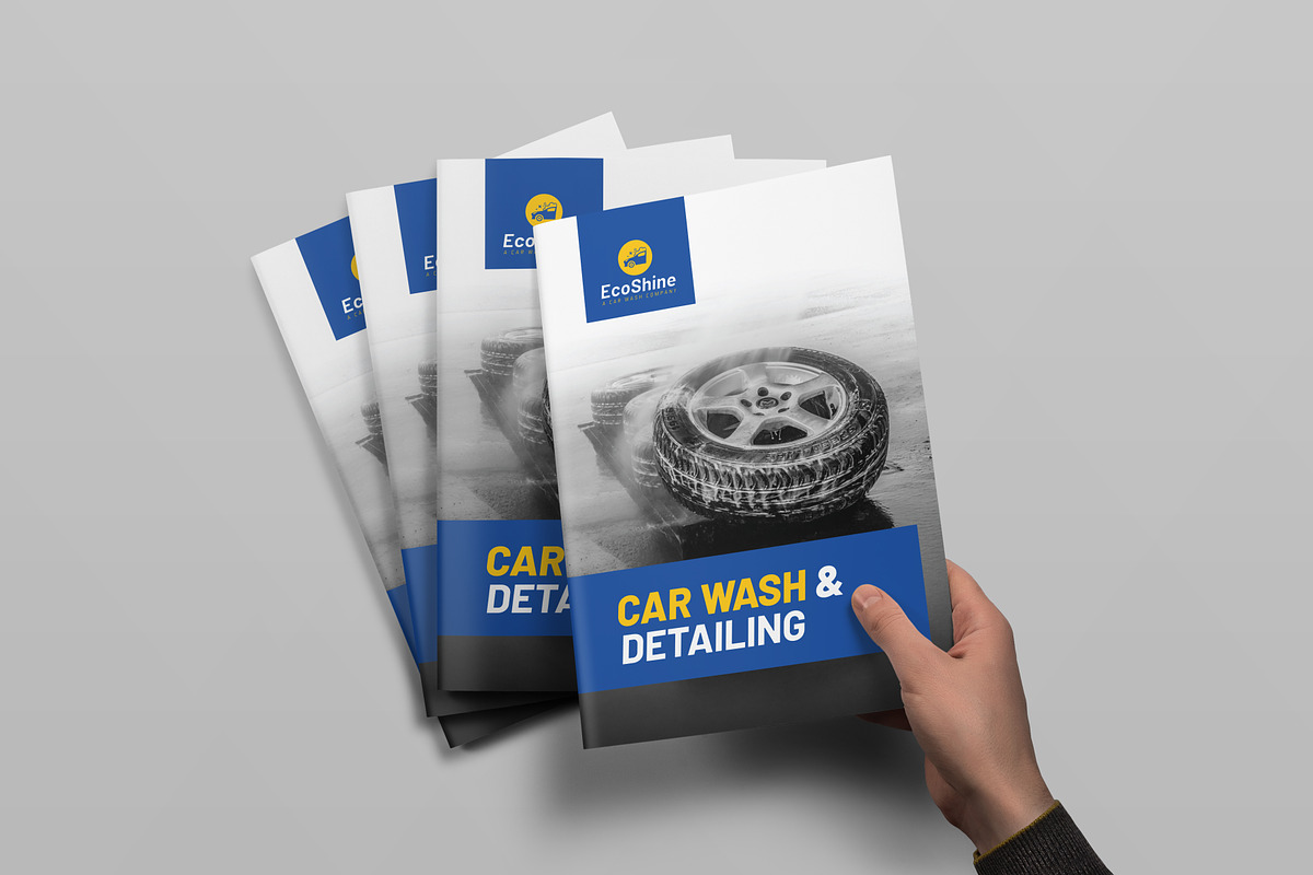 Car Wash and Detailing Brochure, a Brochure Template by VectStock (Photo 6 of 6)