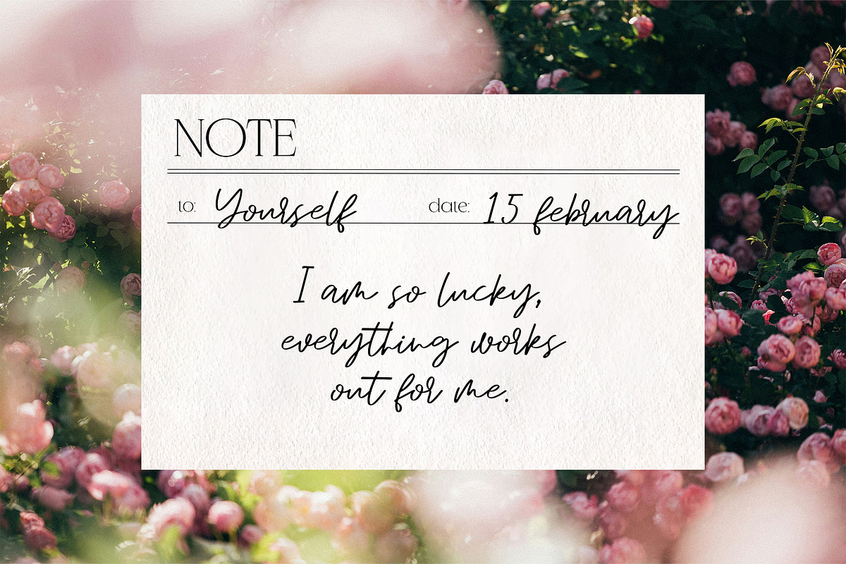 Forever Yours cute font, a Handwritten Font by BilberryCreates (Photo 9 of 9)
