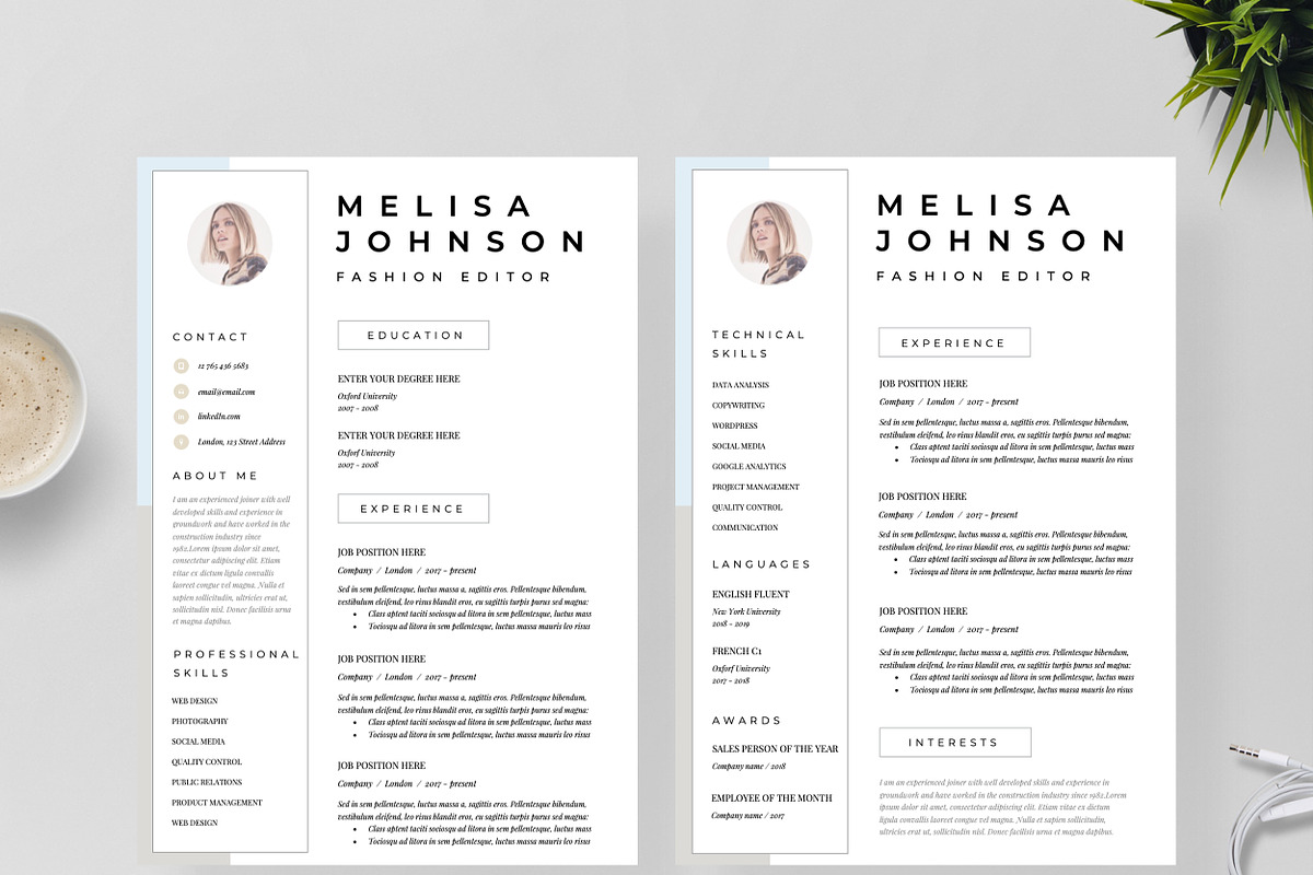 Resume Template 1, 2 page | Seattle, a Resume Template by Resume Angels (Photo 4 of 9)