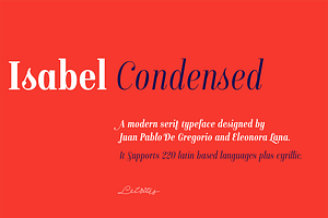Isabel condensed