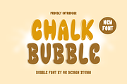 Chalk Bubble Font, a Handwritten Font by QR Design Studio (Thumbnail 1 of 7)
