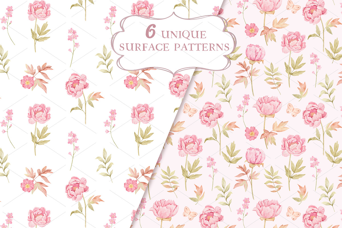 Marshmallow Watercolor Peonies, an Illustration by Irina Diasli (Photo 8 of 12)