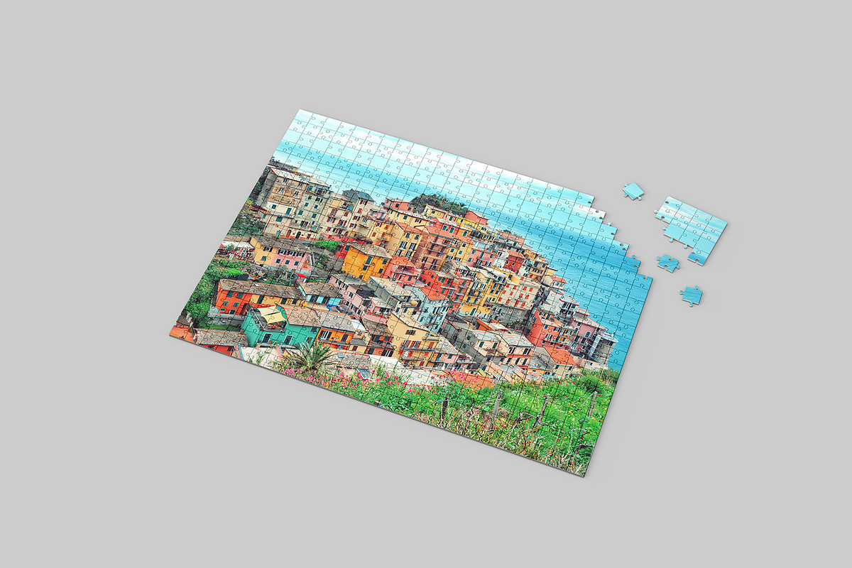 Puzzle Mockup - 12 views, a Packaging Mockup by Illusiongraphic (Photo 4 of 25)