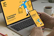Minimal E-commerce line Illustration, a Person Illustration by springrain studio (Thumbnail 8 of 10)