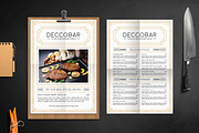 Art Deco Food & Beverages Menu, a Flyer Template by The Good Store (Thumbnail 1 of 6)