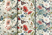 Botanic Garden Seamless Pattern Set, a Pattern Graphic by Designs by Helen Trupak (Thumbnail 2 of 8)