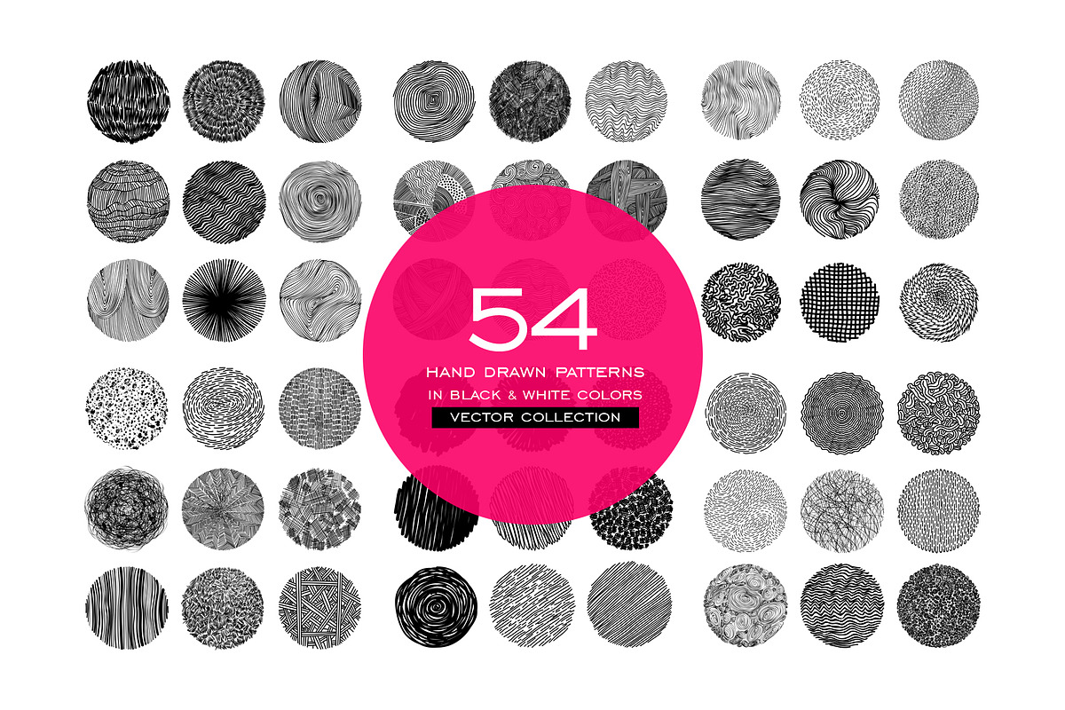 Нand drawn vector patterns, a Pattern Graphic by Vector photo shop (Photo 1 of 3)