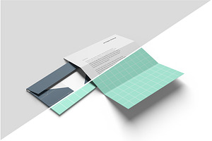 Envelope And A4 Paper Mockup