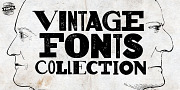 Vintage Fonts Collection, a Sans Serif Font by GRIN3 (Nowak) (Thumbnail 1 of 8)