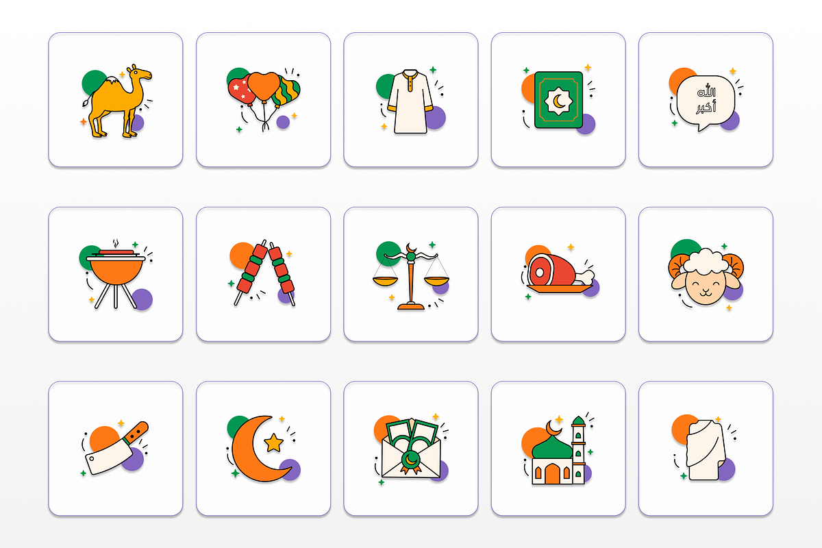 Eid Al-Adha Icon Pack, a Solid Icon by Premast (Photo 2 of 7)