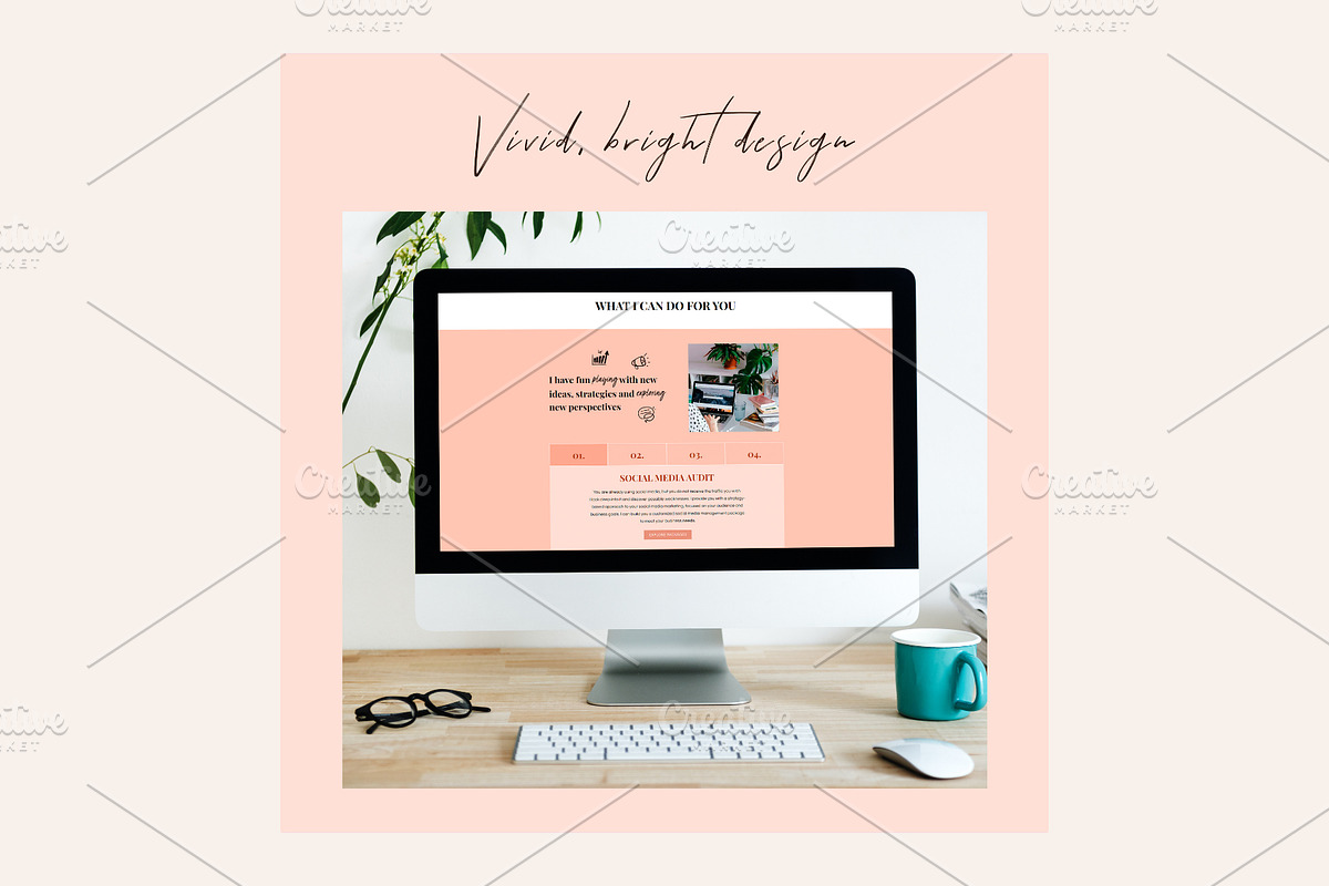 Wix Social Media Manager Website, a Wix Template by Lovely.Dizajnera (Photo 2 of 6)