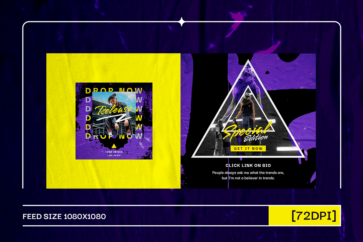Grafit Urban Instagram Template, a Social Media Template by Creatchees.std (Photo 2 of 5)