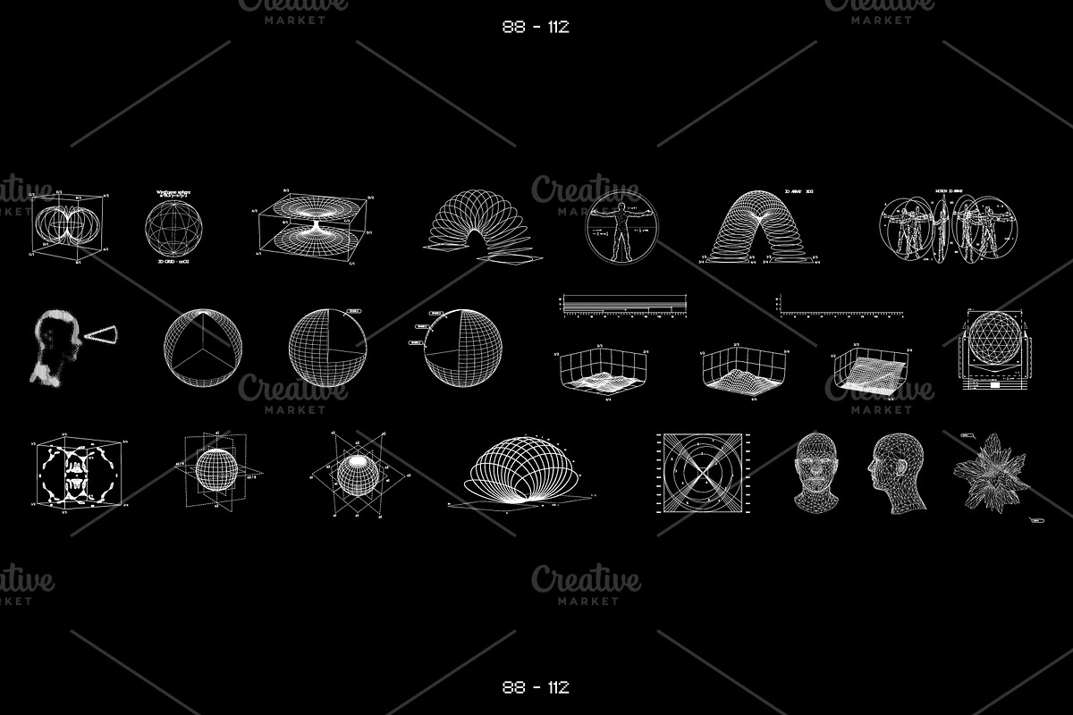 3D RETRO FUTURISTIC GRAPHIC, an Object Graphic by BonkiStudio (Photo 6 of 11)