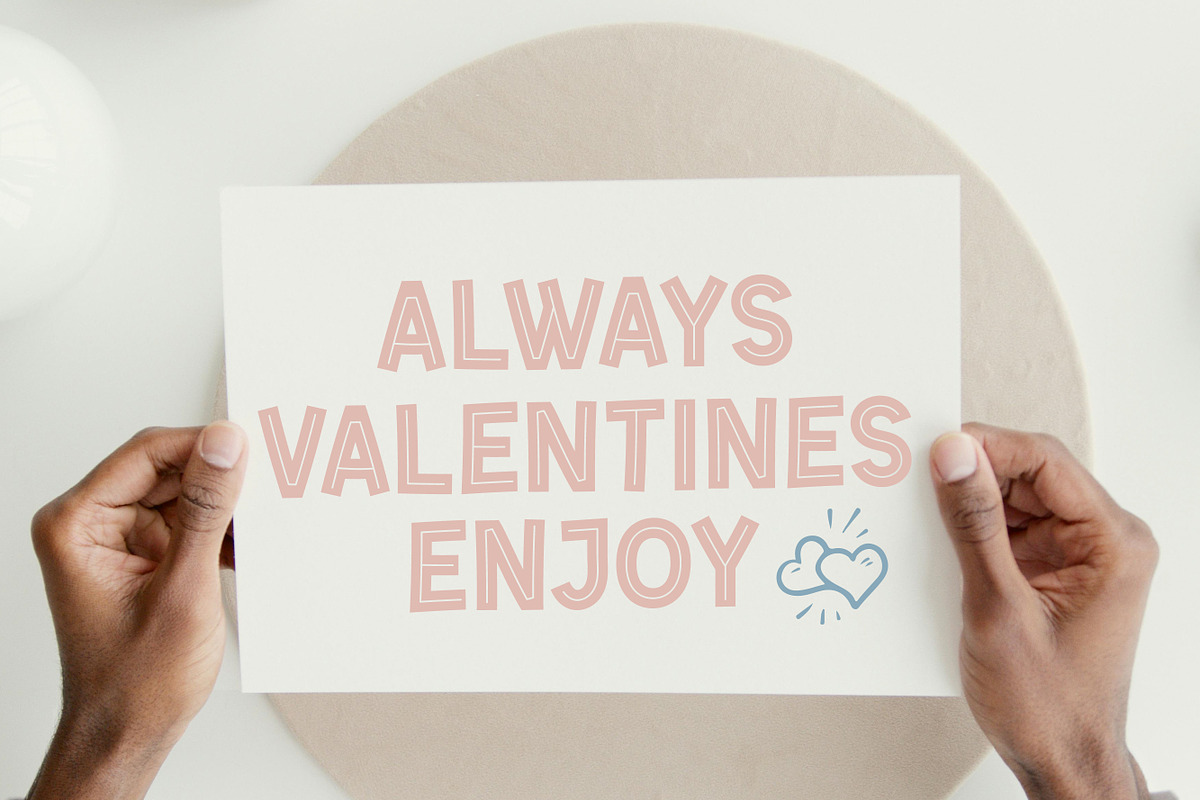 Creative Hearts Playful Handwritten, a Handwritten Font by MaxArt Foundry (Photo 2 of 4)