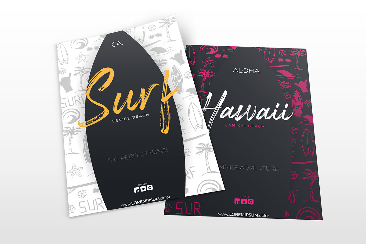 Surfing Posters, a Flyer Template by Leo Edition (Photo 7 of 9)