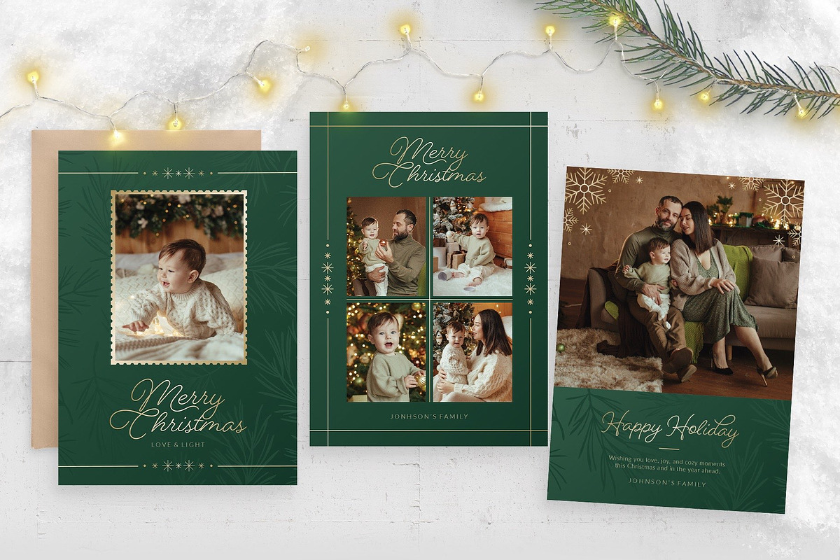 Christmas Family Photo Card Template, a Flyer Template by BrandPacks (Photo 4 of 4)