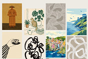 CONTEMPORARY ART PRINTS - 200 Bundle, a Background Graphic by Tomasz Ganclerz (Thumbnail 11 of 14)