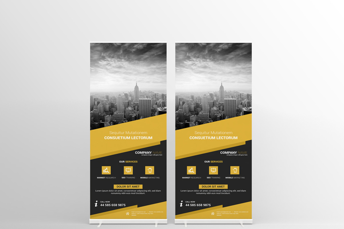 Multipurpose Business Roll-Up Banner, a Flyer Template by Creative Shop (Photo 1 of 4)