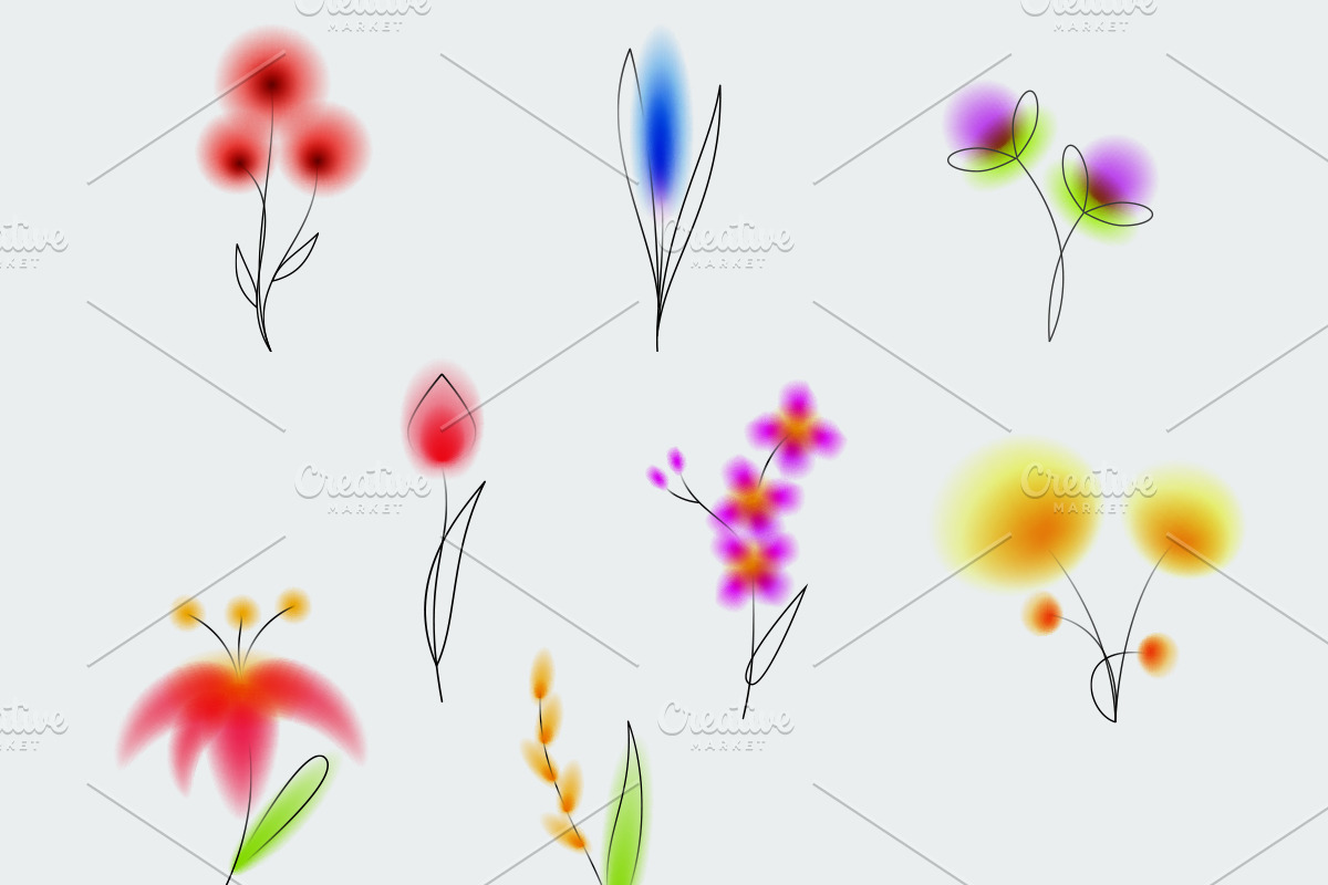 Blurred flowers, a Decorative Illustration by CGterminal (Photo 2 of 3)