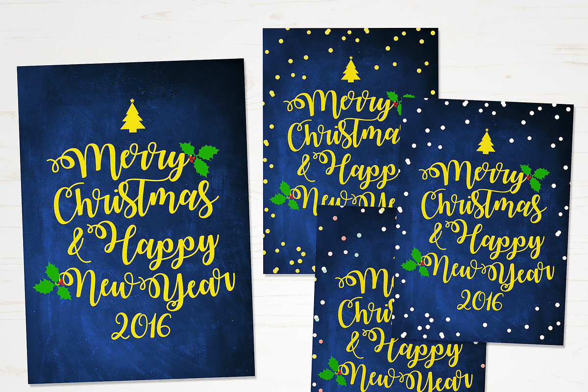 Christmas Card Template, a Card Template by TheSeventhDesire (Photo 2 of 3)