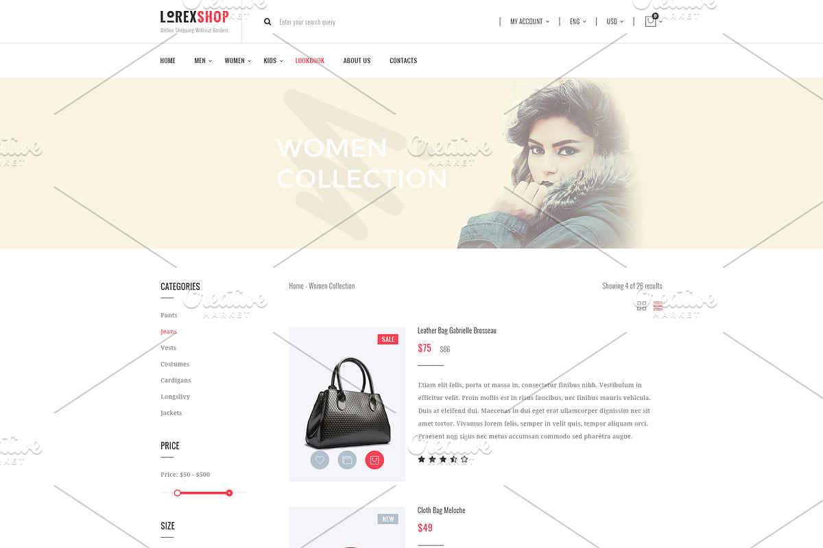 LOREX - E-commerce PSD Templates, a Websites & App Template by ArtStyles (Photo 6 of 26)