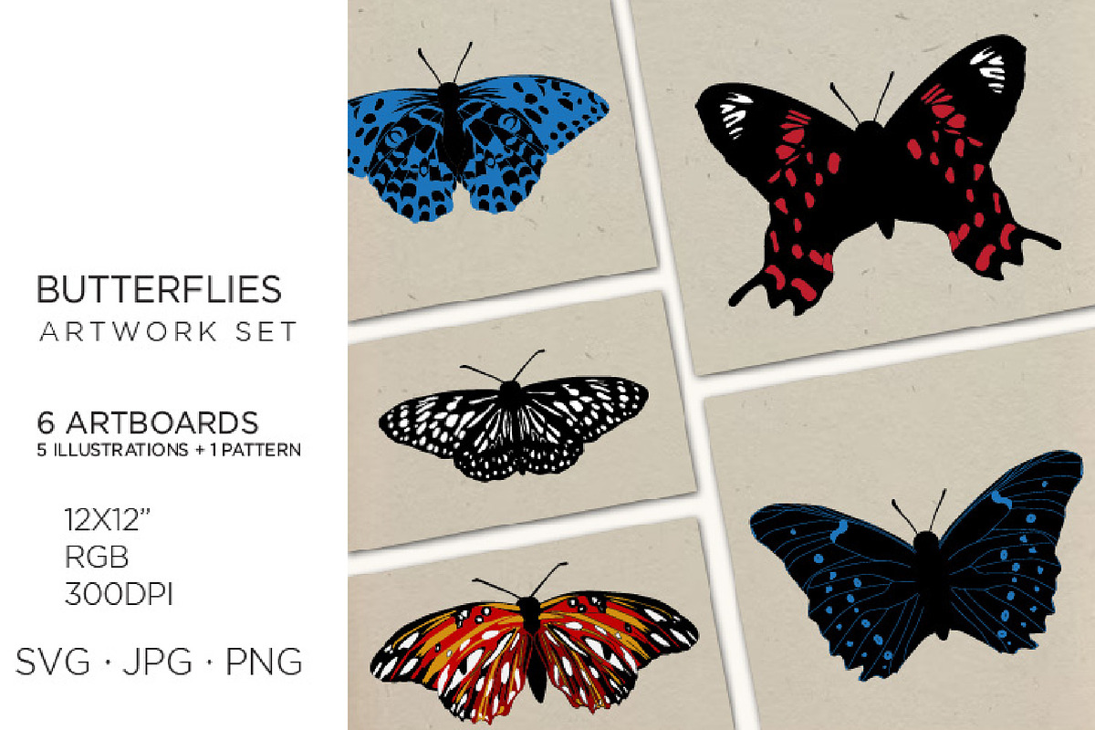 Realistic Butterfllies, Buttrerfly, an Animal Illustration by Bloom21Art (Photo 1 of 5)