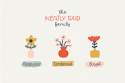Neatly Said | Font Trio, a Script Font by Point and Poem (Thumbnail 2 of 8)