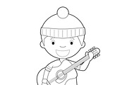 80x Professions for Coloring, an Education Illustration by asantosg (Thumbnail 11 of 17)
