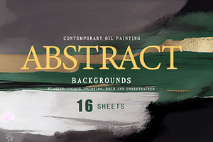 Modern Abstract Oil Painting Poster