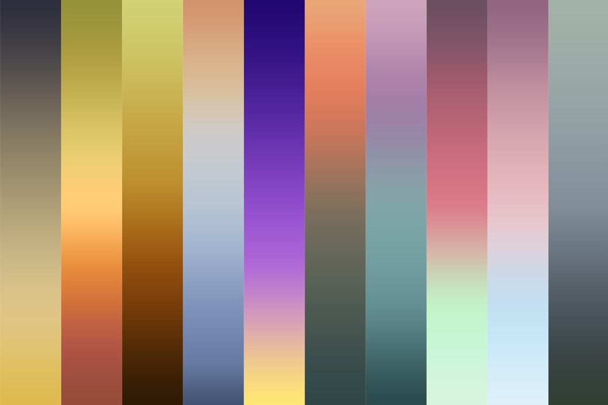 30 fine art retro color PS gradients, a Gradient Add-On by dyrkwyst textures (Photo 2 of 3)