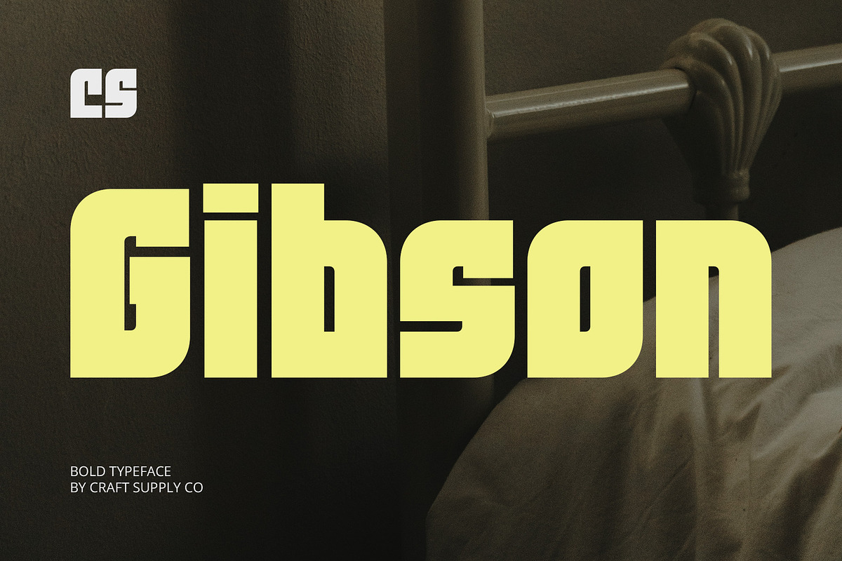 CS Gibson – Bold Font, a Sans Serif Font by Craft Supply Co. (Photo 1 of 8)