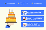 Birthday Party Illustration Pack, a Decorative Illustration by Loin Studio (Thumbnail 2 of 4)