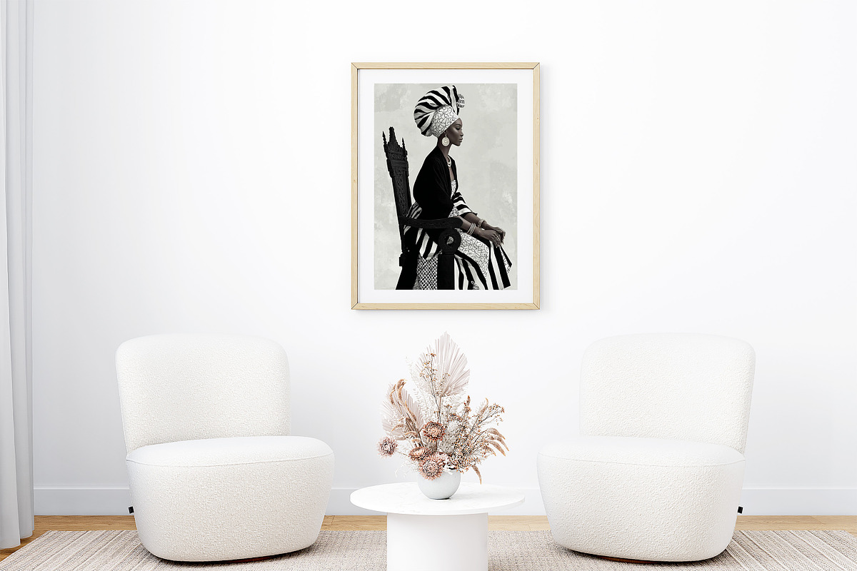 African Royalty Queen Wall Art, a Person Illustration by PrintablesByFranklyn (Photo 2 of 6)