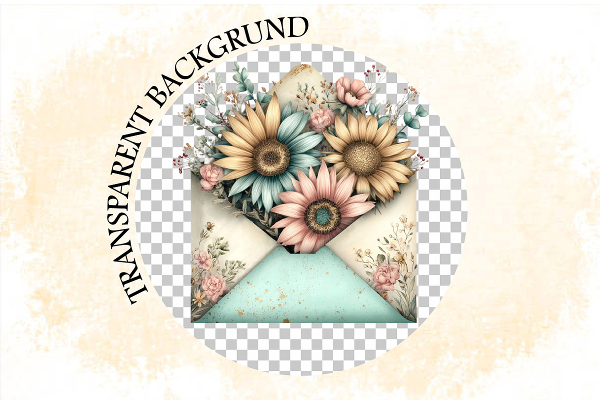 Whimsical Summer Envelope Clipart Bu, an Illustration by SVGArt (Photo 8 of 9)