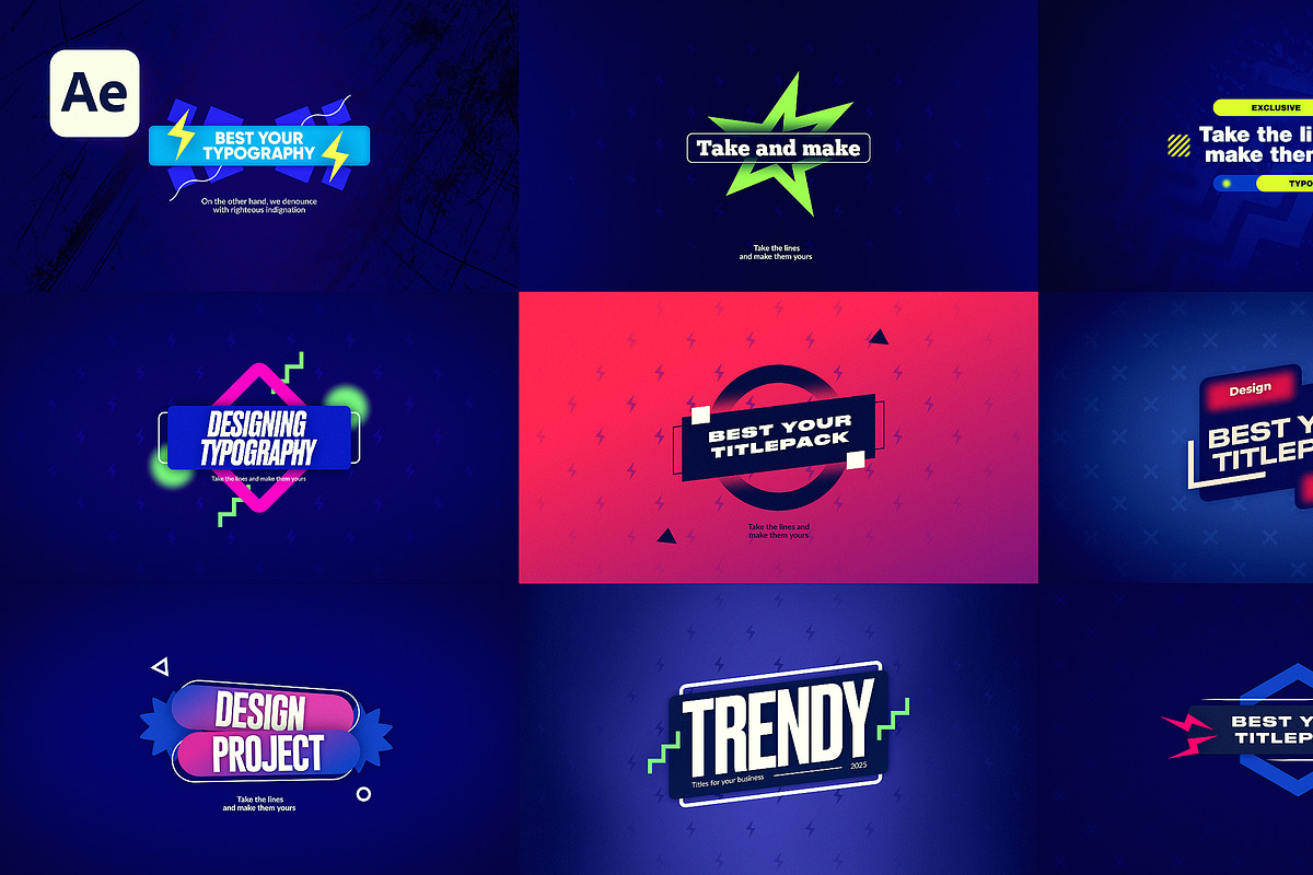 Color Titles, a Social Media Template by pixelzilla (Photo 1 of 2)