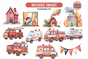 Firefighter Animals Clipart, an Animal Illustration by TatiMockup (Thumbnail 5 of 7)