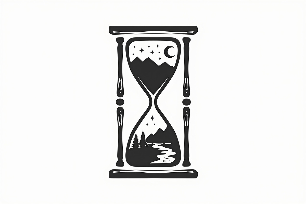 Hourglass Nature Scene Bundle, an Illustration by hafijul (Photo 2 of 7)