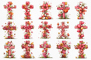 Floral Easter Cross Clipart Png, an Illustration by Craft Nest (Thumbnail 3 of 9)