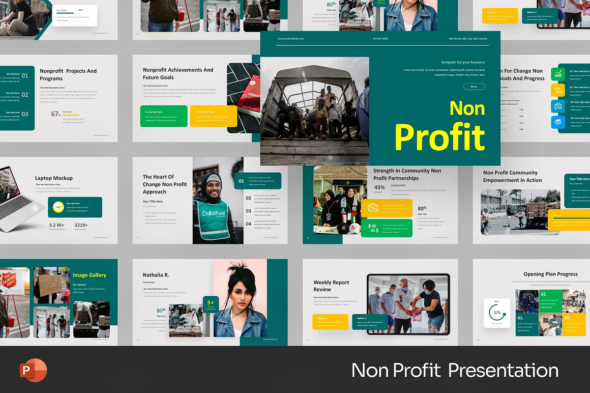 Nonprofit Presentation Powerpoint, a Presentation Template by Fit-tee (Photo 1 of 2)