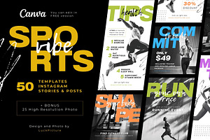 Sports Social Media Kit Templates, a Social Media Template by LuckPicture