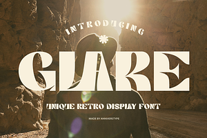 Glare - Retro Display Typeface