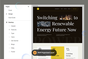 Clean Energy Landing Page